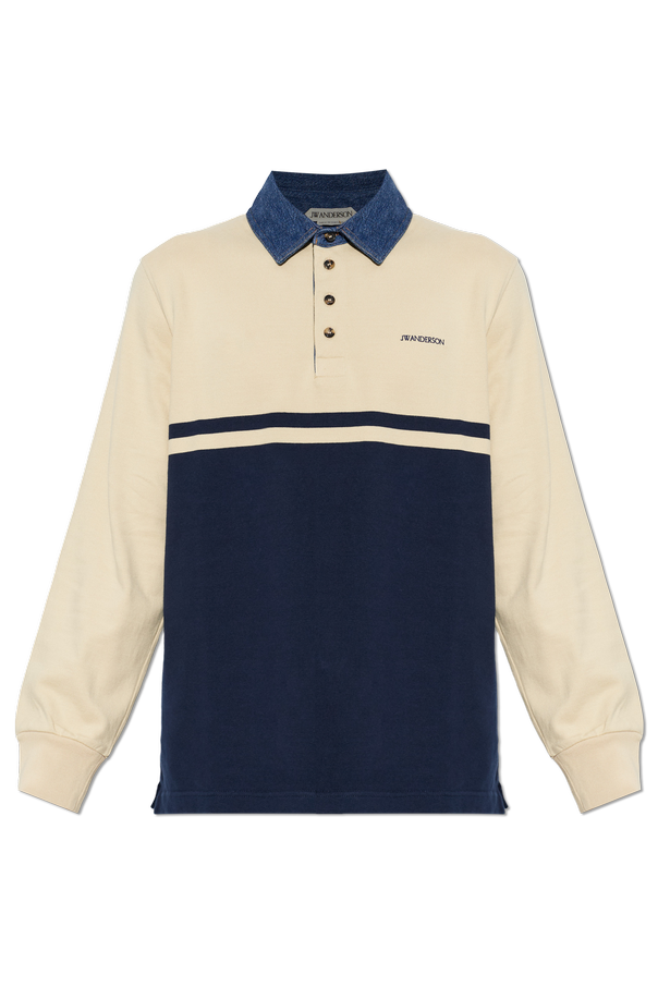 Navy blue Long-sleeve polo JW Anderson - Vitkac France